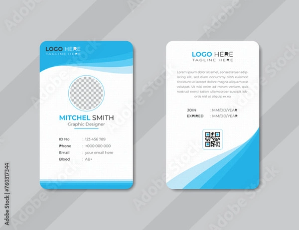 Obraz Creative business id card design template