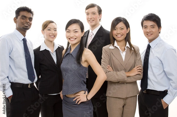 Obraz happy business team 3