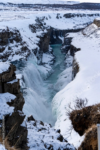 Obraz mountain river in winter