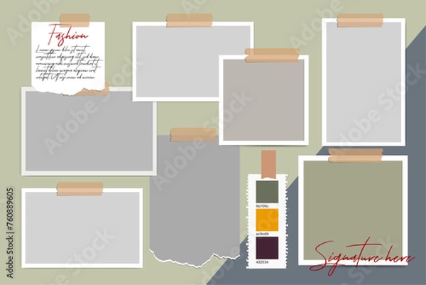 Obraz Stunning lifestyle  creative mood board