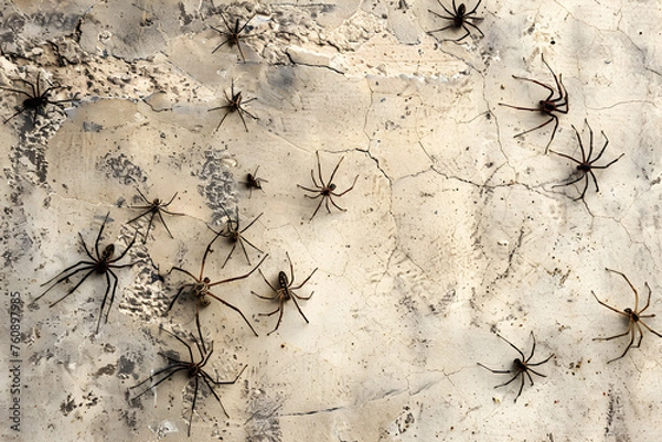 Obraz spiders on the wall