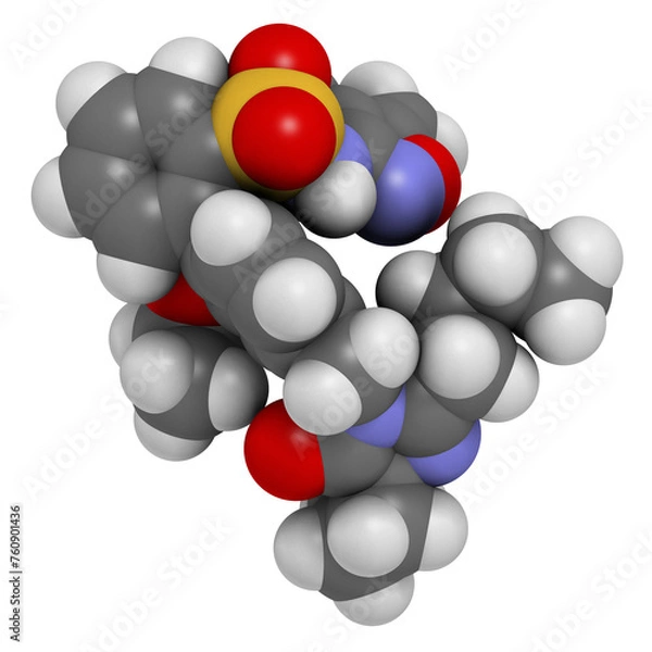 Obraz Sparsentan drug molecule