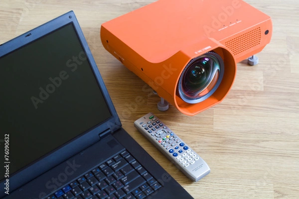 Fototapeta Multimedia projector and all to it.