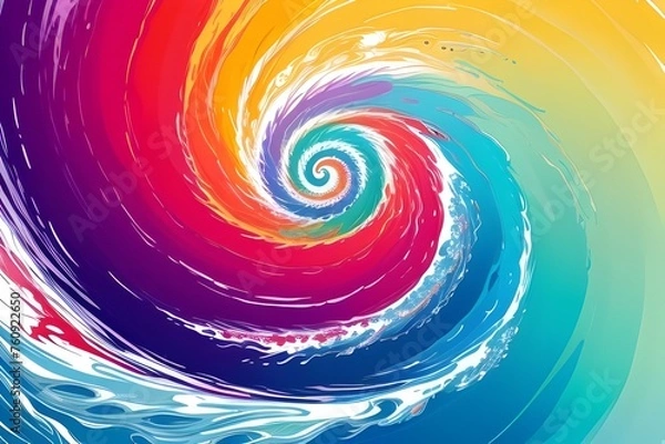 Fototapeta Abstract watercolor background design perfect for design template. Generative AI. V13