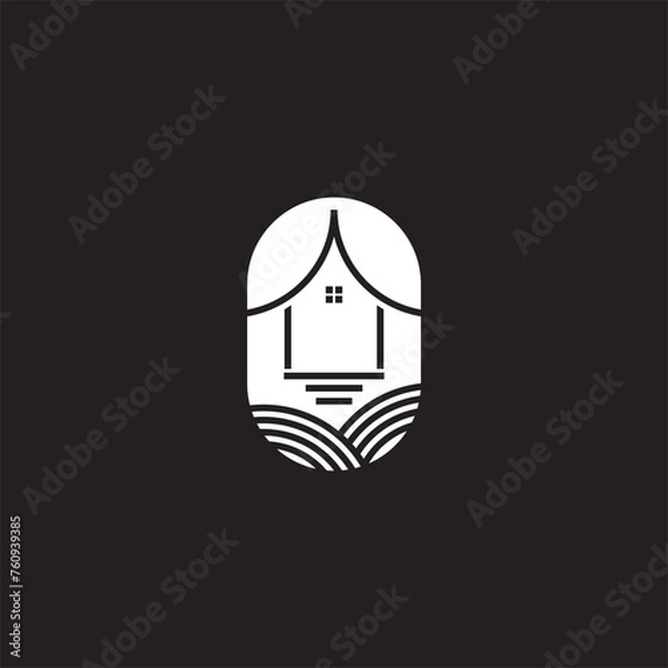 Obraz stilt house logo design