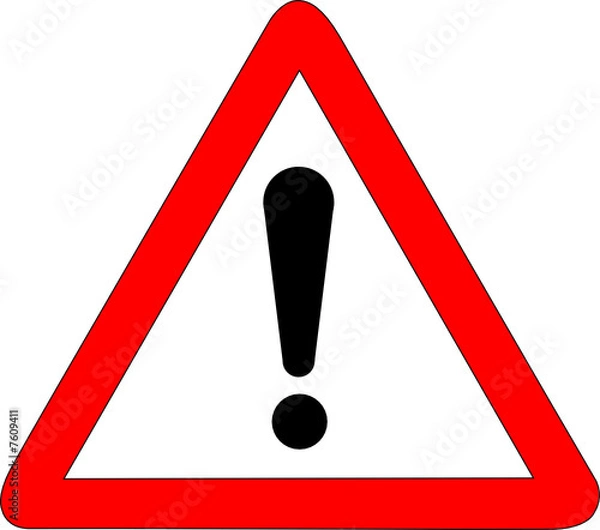 Fototapeta a0104 - Znak NIEBEZPIECZEŃSTWO