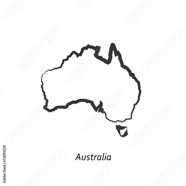 Obraz Map of Australia for your design