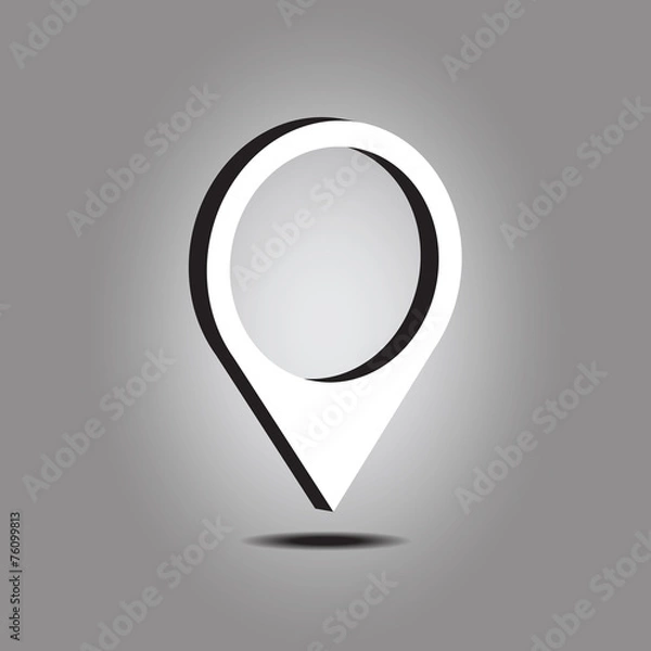 Obraz 3d pinned vectors design