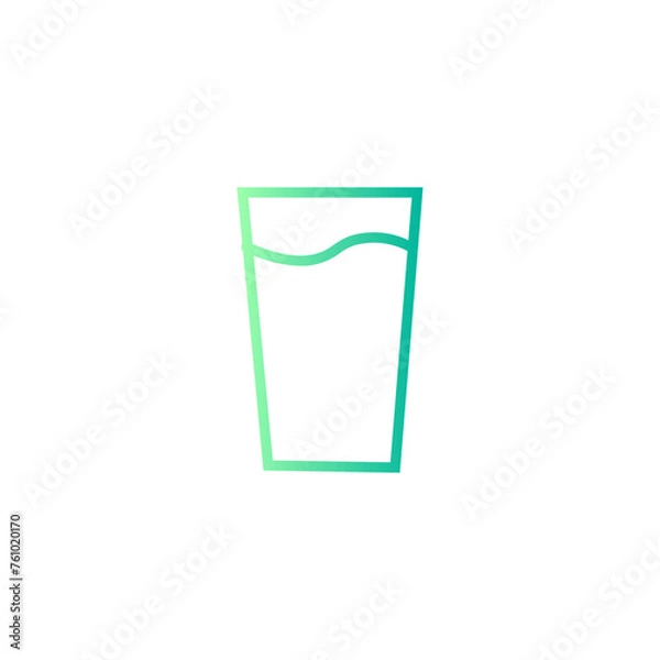 Fototapeta water gradient icon