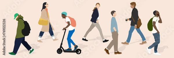 Obraz 출근하는 사람들