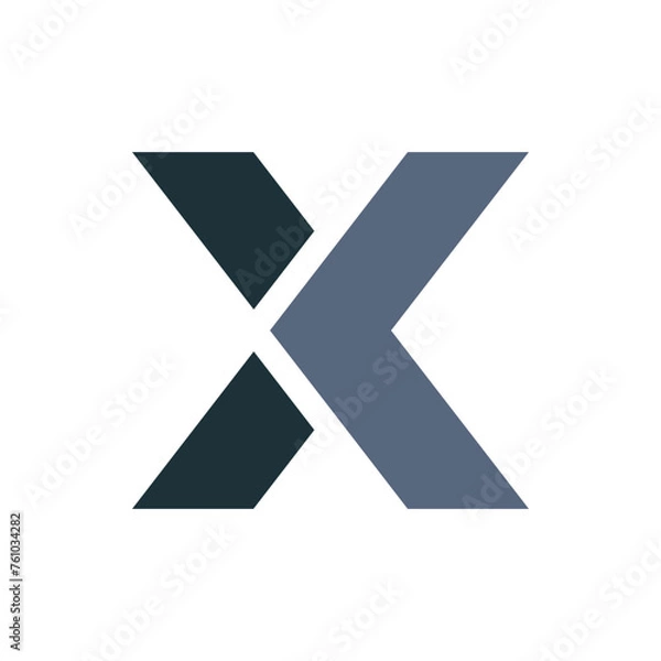 Fototapeta Monogram X. Design vector X logo. Monogram initial letter mark X logo design. Monogram design vector logo. Monogram initial letter mark X logo design. Simple X monogram. Monogram X design logo