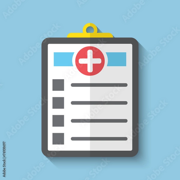 Fototapeta Vector clipboard web icon.