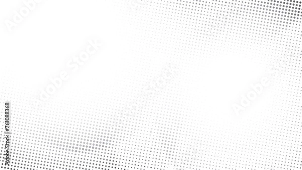 Fototapeta Abstract white and gray color background with halftone effect, dot pattern. Vector illustration.