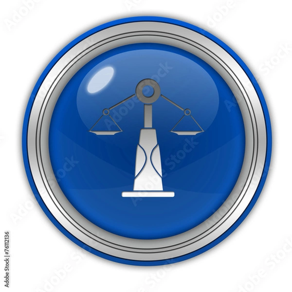 Fototapeta Law circular icon on white background