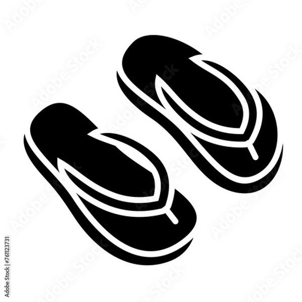 Fototapeta Flip Flops Icon