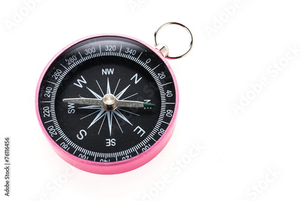 Obraz Compass isolated on white background