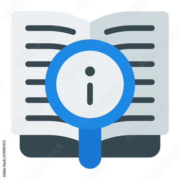 Fototapeta Info flat icon