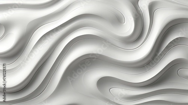 Fototapeta Monochrome abstract fluid wave pattern