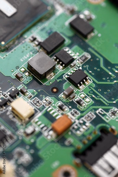 Fototapeta Electronic micro circuit