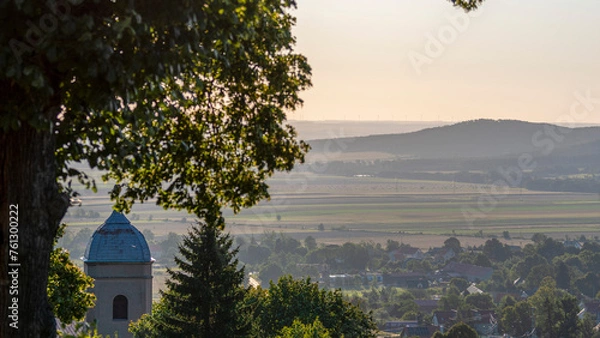 Fototapeta sunrise over the city
