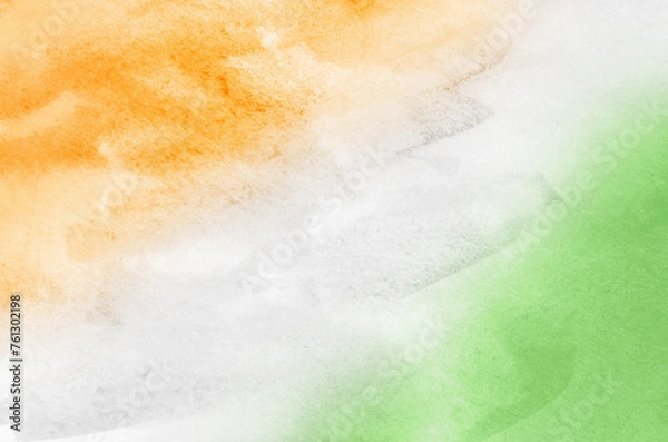 Fototapeta Tri Color Indian Flag Color Background