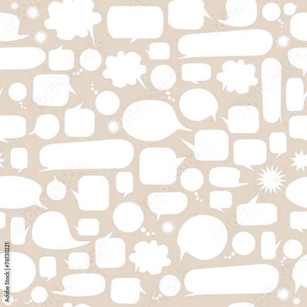 Fototapeta Speech bubbles seamless pattern
