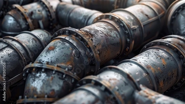 Fototapeta Ventilation parts. Generative AI