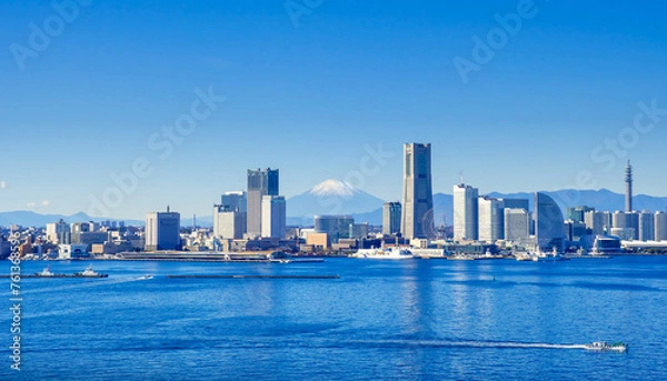 Obraz 富士山と横浜