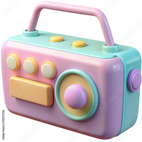 Obraz radio-pastel--from-the-90-s---aesthetic