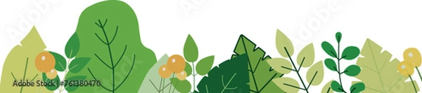 Fototapeta Vector with tropical leaves on a summer background. Place your logo on the summer banner. Vector illustration. EPS 10 Graphics