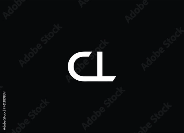 Fototapeta CK Monogram Letter  Logo Design vector template