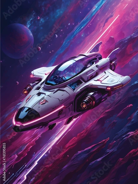 Obraz Spaceship In Outer Space