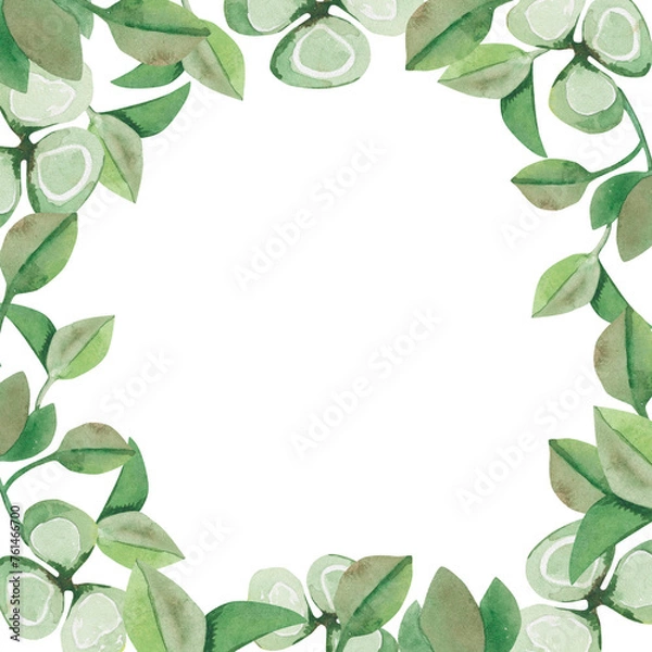 Obraz clover frame watercolor 