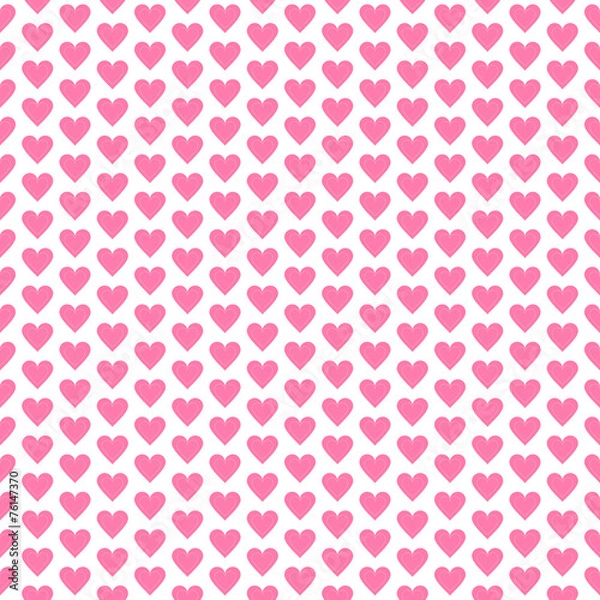 Fototapeta Heart seamless pattern polka dot