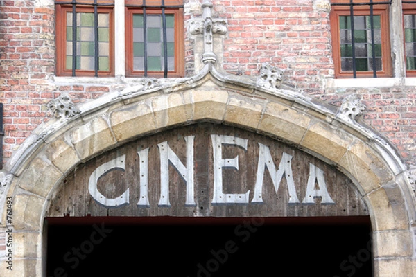 Obraz old cinema sign