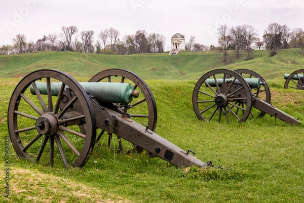 Obraz Cannons in the field of battle in Vicksburg, Mississippi
