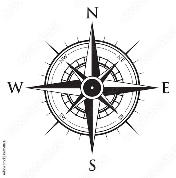 Fototapeta compass background