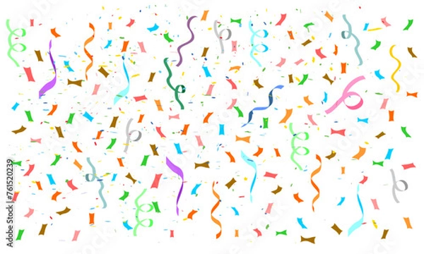 Fototapeta confetti vector. flat design vector illustration isolated on white transparent background.