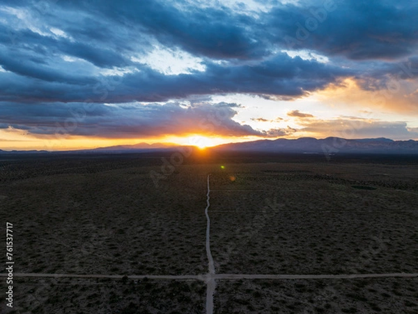 Obraz sunset over the Mojave Desert