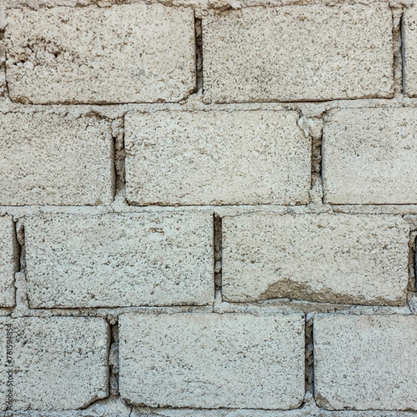 Fototapeta Textura de muro de ladrillos grises de proyecto de arquitectura programas de diseño y 3D