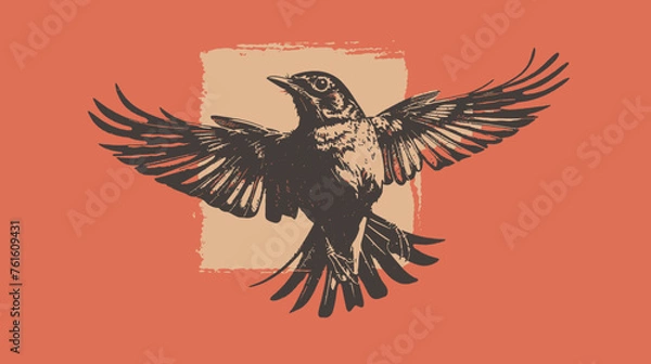 Fototapeta Robin Illustration