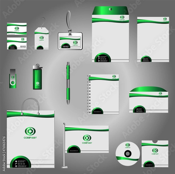 Obraz Stationery  template identity design vector