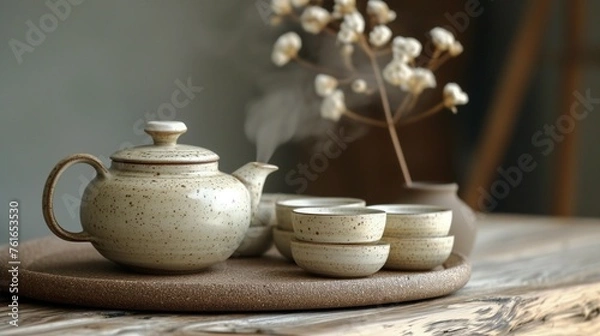 Obraz Warm Hospitality Display, generative ai