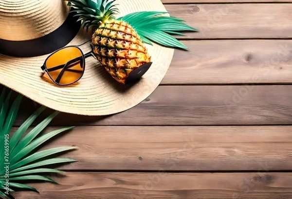 Fototapeta pineapple on table