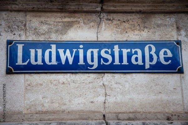Obraz Ludwigstraße Straßenschild
