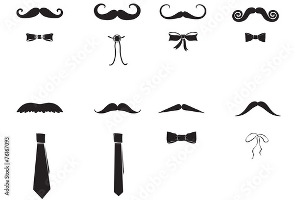 Obraz Moustaches and Ties