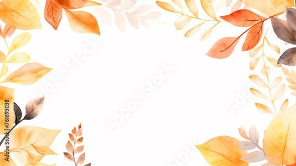 Fototapeta Autumn leaves background