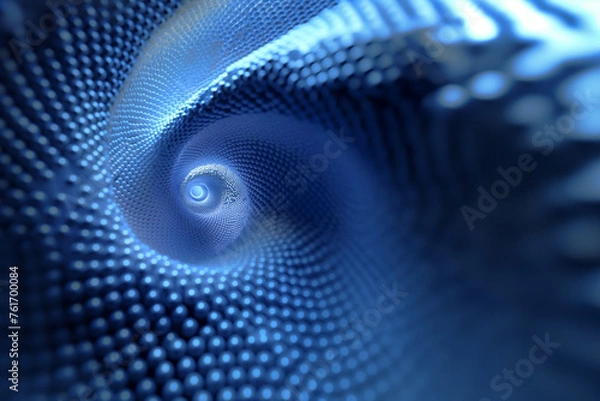 Obraz Blue digital mesh vortex background 004