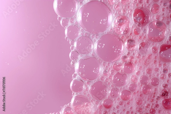 Obraz Pastel pink bubble background 002