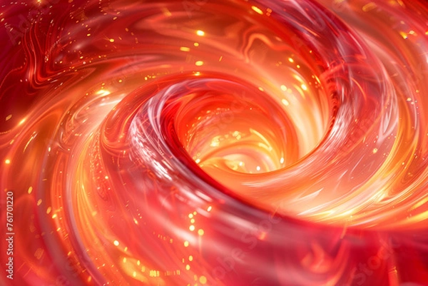 Obraz abstract red and orange liquid whirlpool background 001